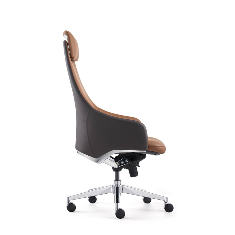 เก้าอี้ผู้บริหารหนังแท้ DF PROCHAIR รุ่น Royal Chair สีน้ำตาล